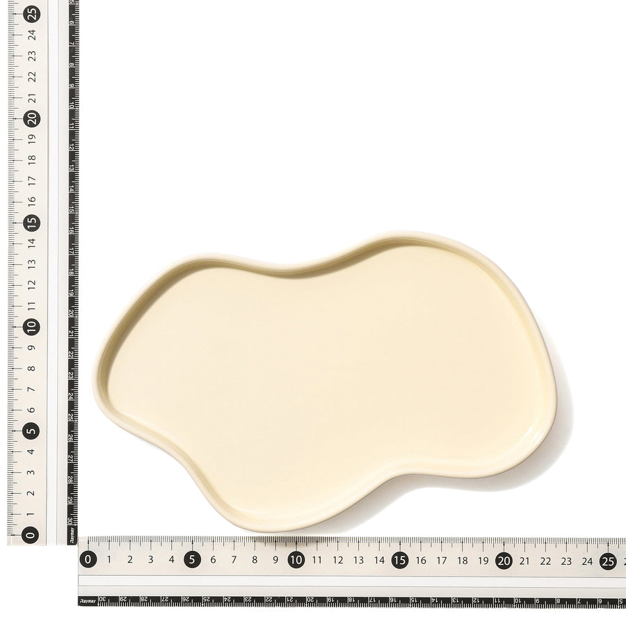 ウェーブ プレート アイボリー