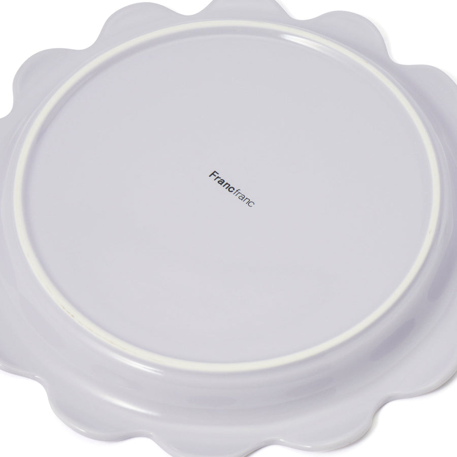 うねうね プレート L パープル