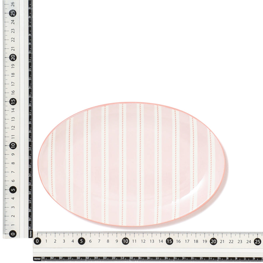 色々皿 オーバルプレート マルチストライプ