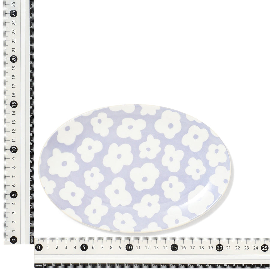 色々皿 オーバルプレート フラワー