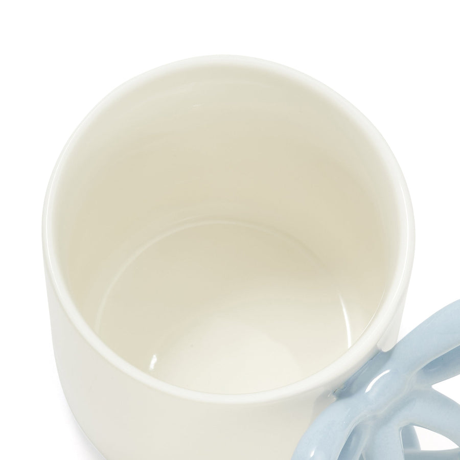 リボン マグ ブルー