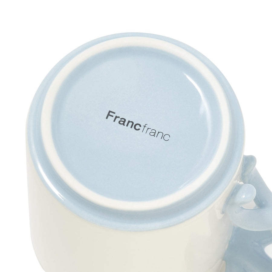 リボン マグ ブルー