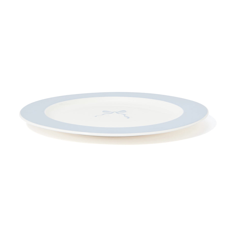 リボン プレート S ブルー