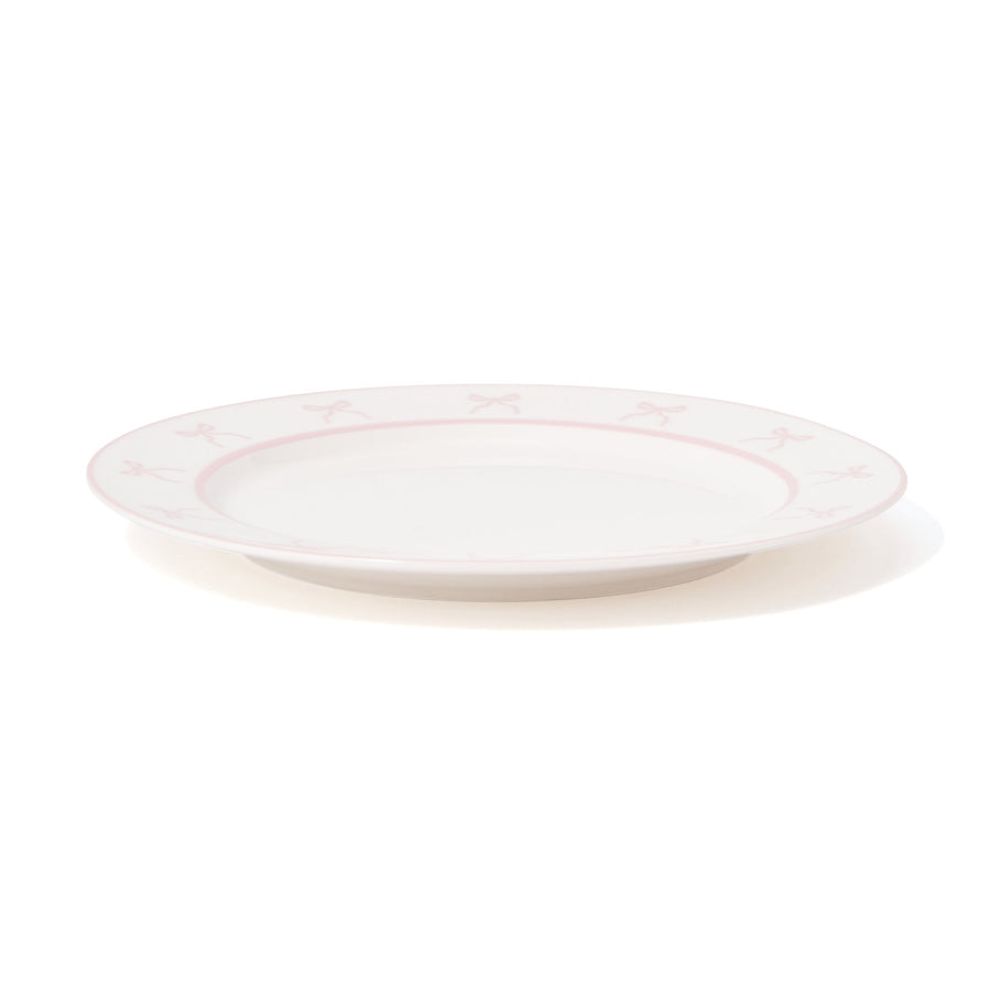 リボン プレート M ピンク