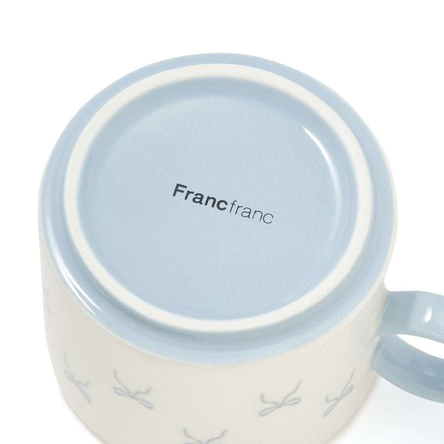 リボン カップ&ソーサー ブルー