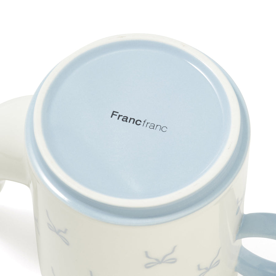 リボン ティーポット ブルー