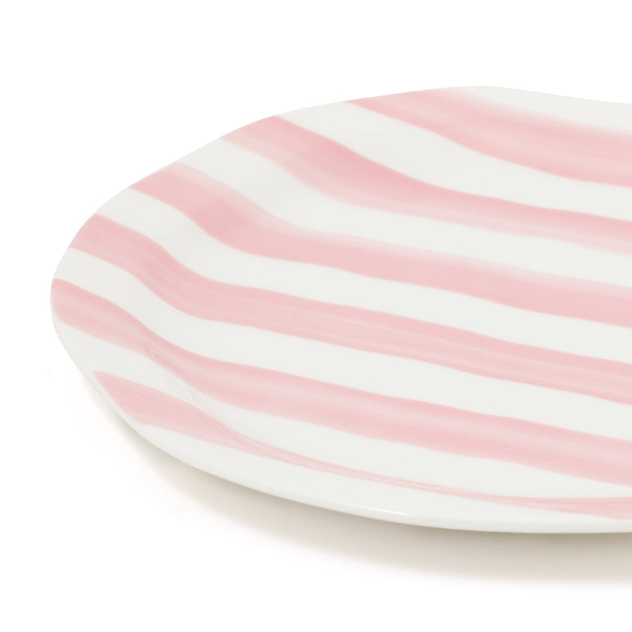 クラフトタッチ プレート ストライプ L ピンク