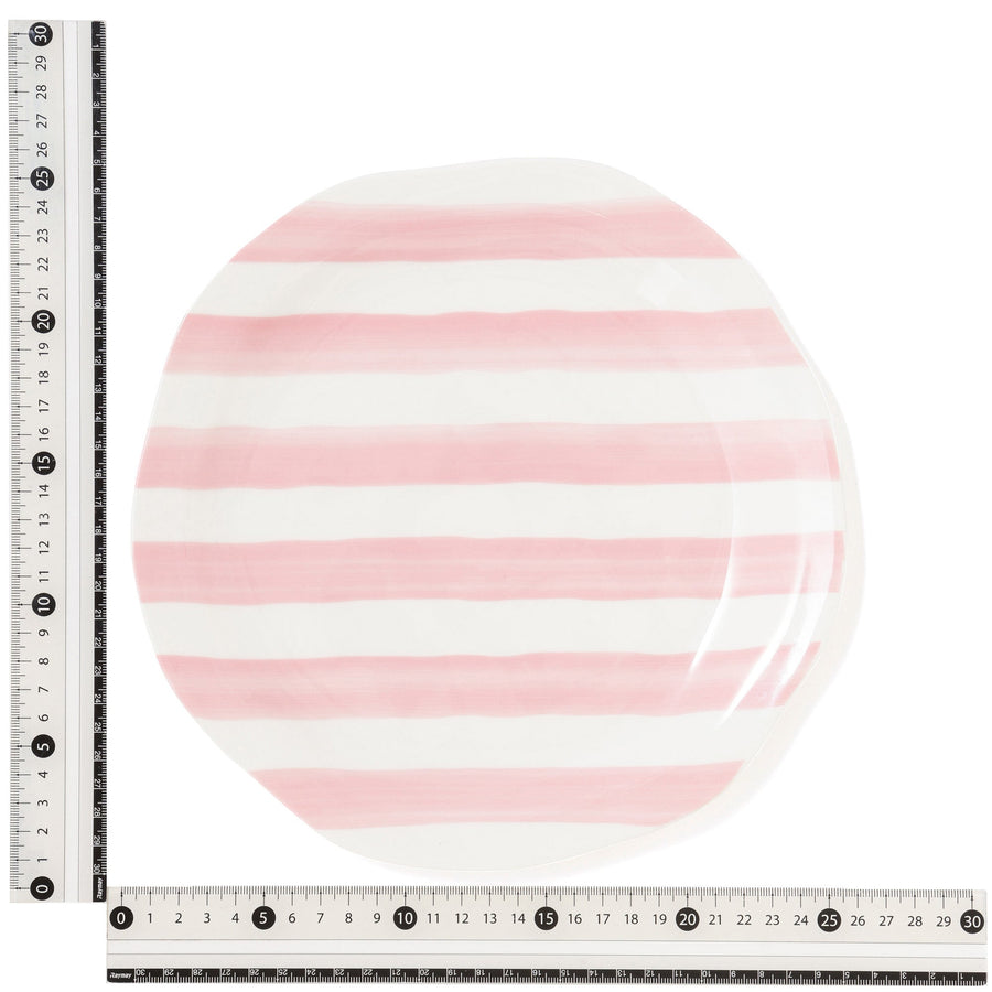 クラフトタッチ プレート ストライプ L ピンク
