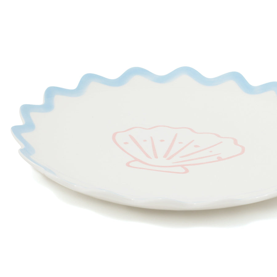 クラフトタッチ プレート シェル M ブルー