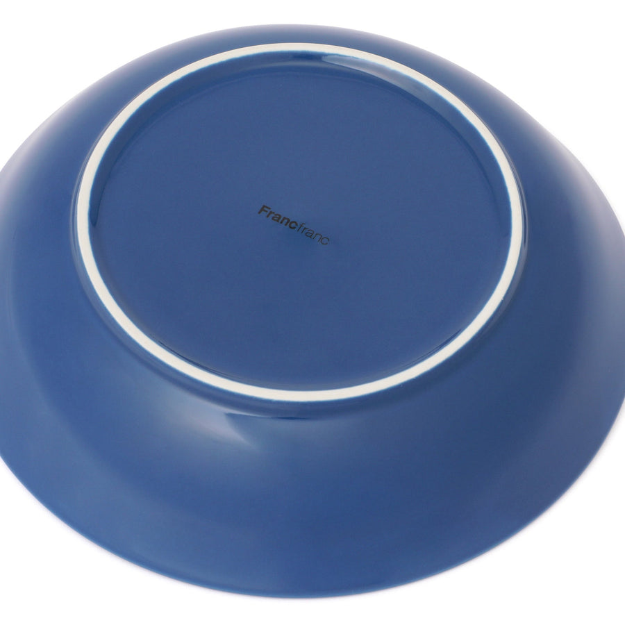 色々皿 ディーププレート ネイビーフラワー