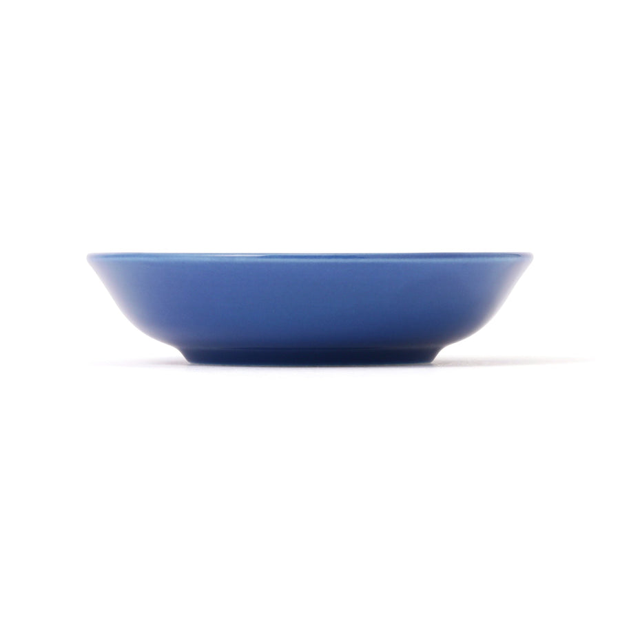 色々皿 ディーププレートSS ネイビーフラワー