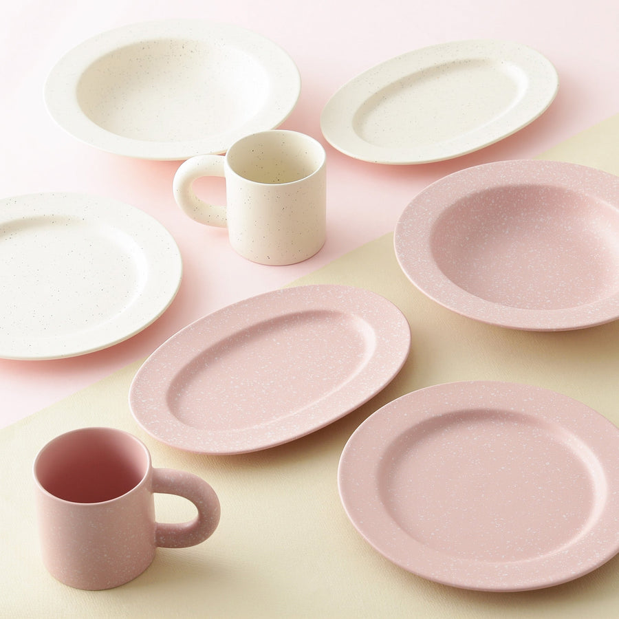 スプラッター オーバルプレート ピンク