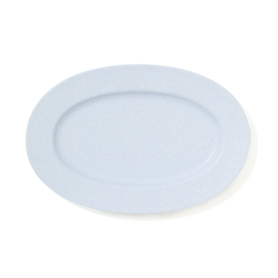 スプラッター オーバルプレート ライトブルー