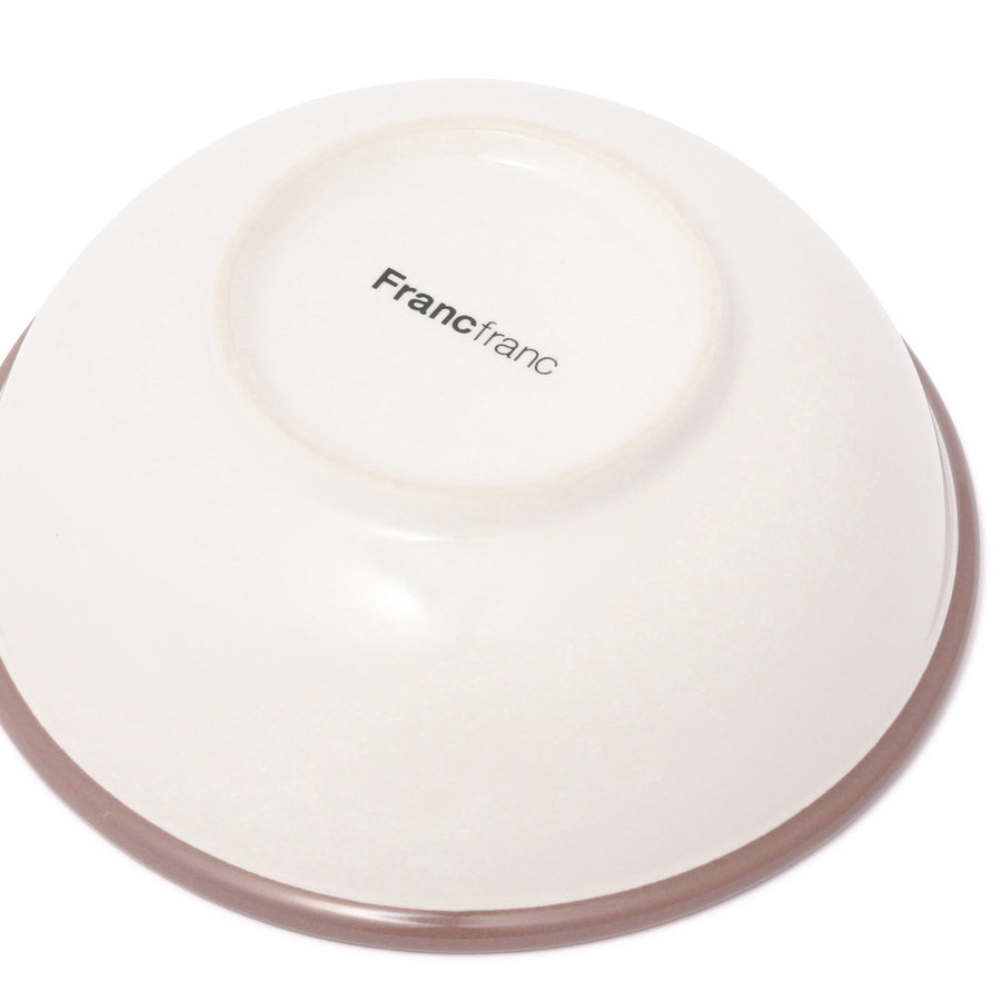 バイカラー リムボウル S ホワイト