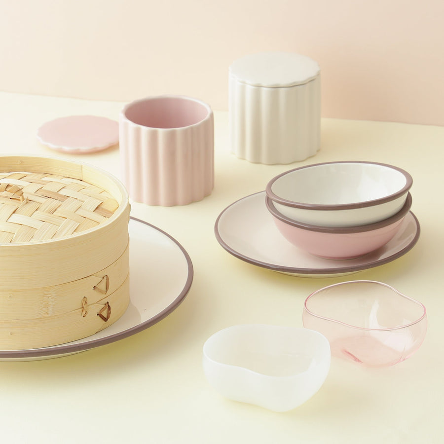 スカラップ 蒸しカップ ホワイト