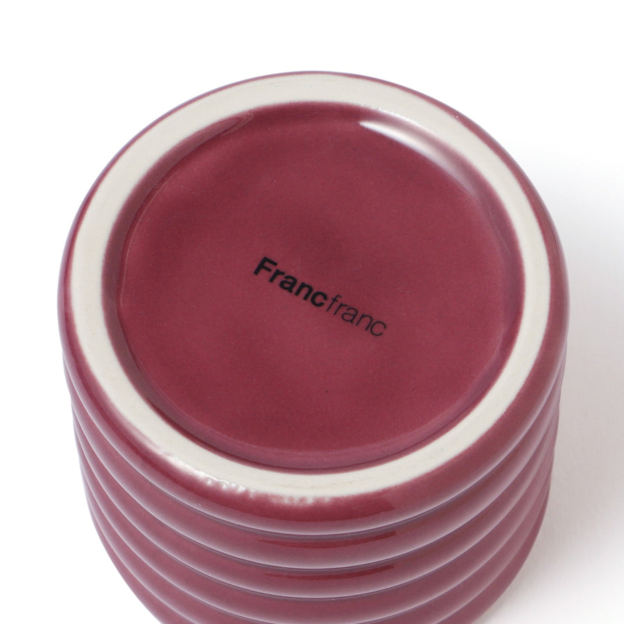 スカラップ 蒸しカップ レッド