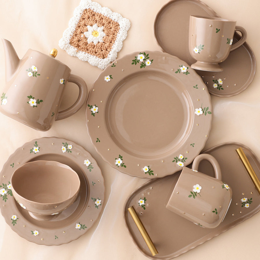 フルーロン カフェセット ブラウン