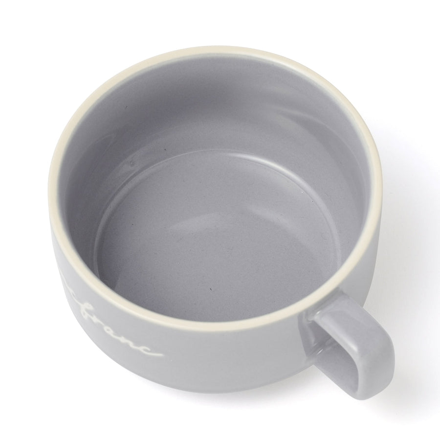 ロゴ リム スープカップ ブルー