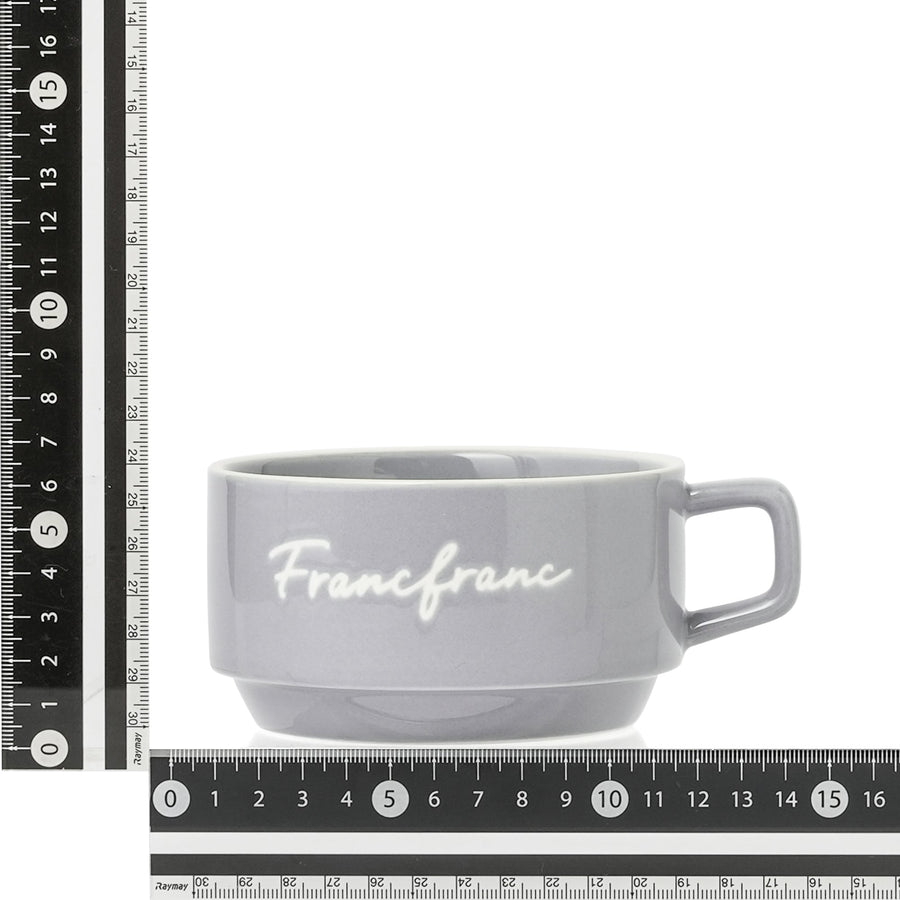 ロゴ リム スープカップ ブルー