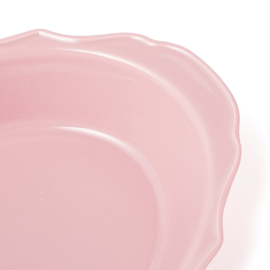 フラワーリム オーブンウェア L ピンク