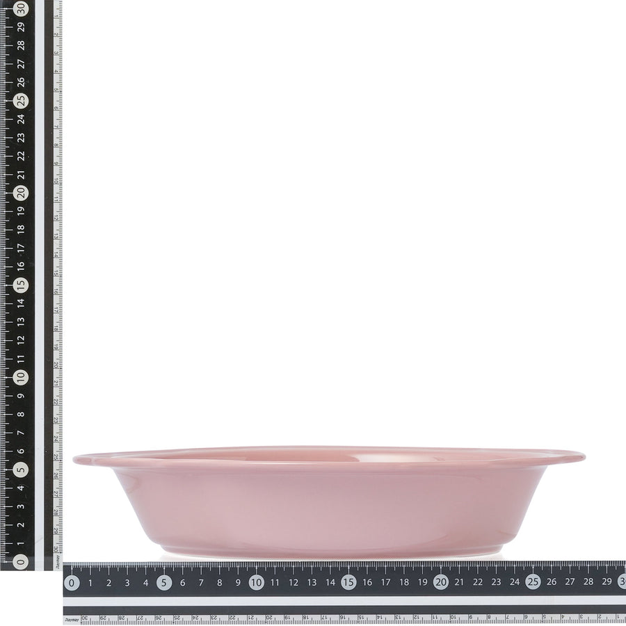 フラワーリム オーブンウェア L ピンク