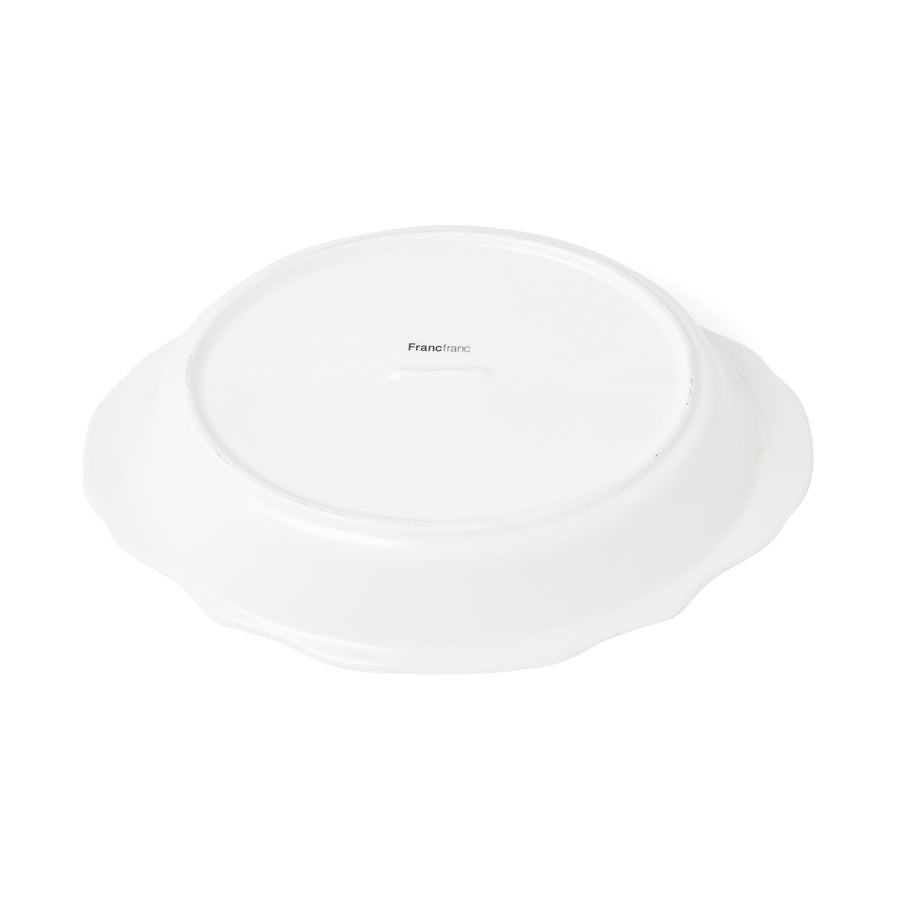 フラワーリム オーブンウェア L アイボリー