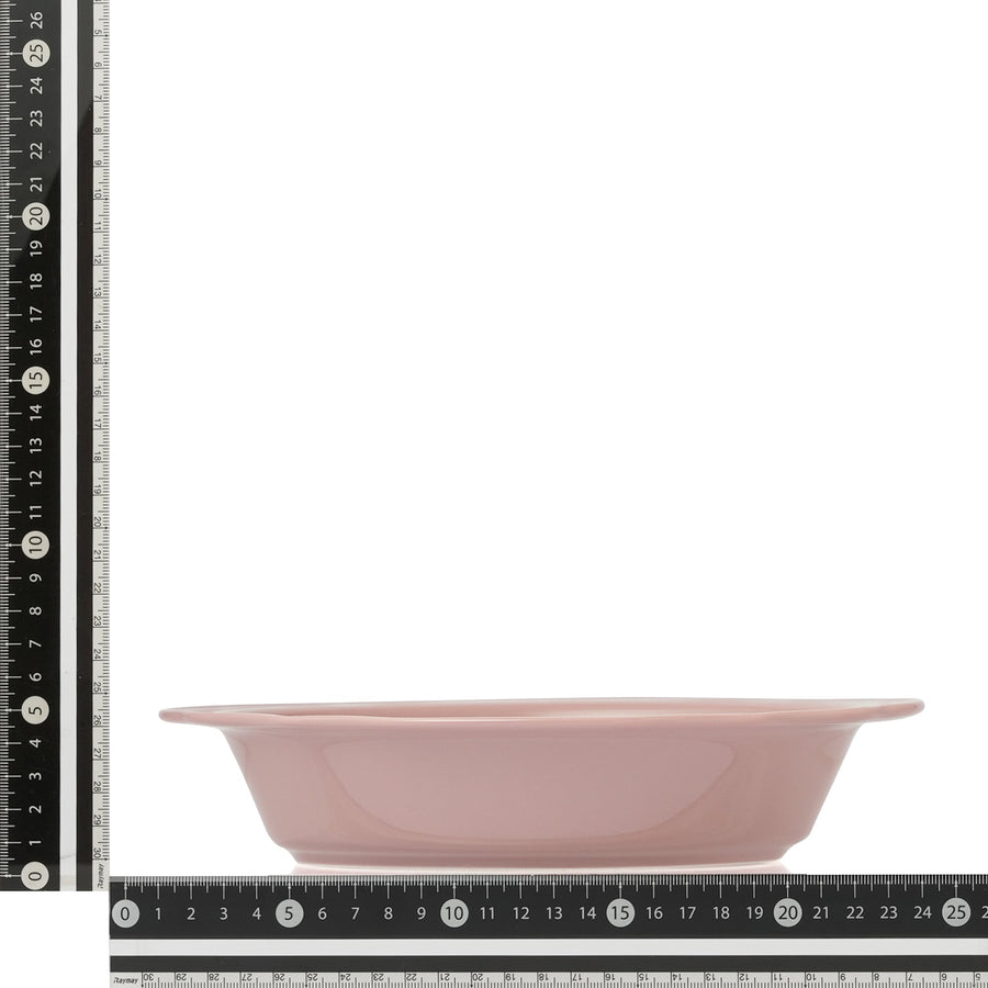 フラワーリム オーブンウェア M ピンク