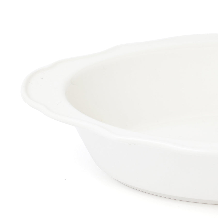 フラワーリム オーブンウェア M アイボリー