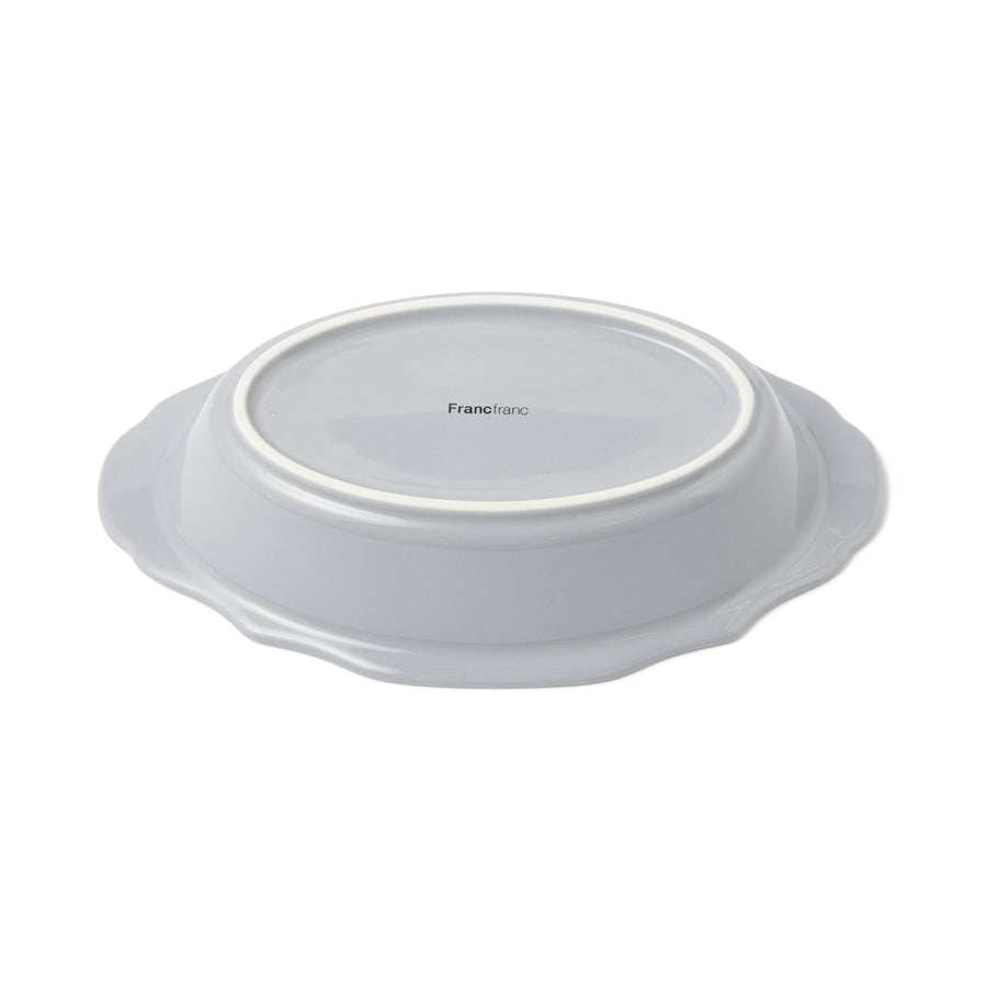 フラワーリム オーブンウェア M ブルー