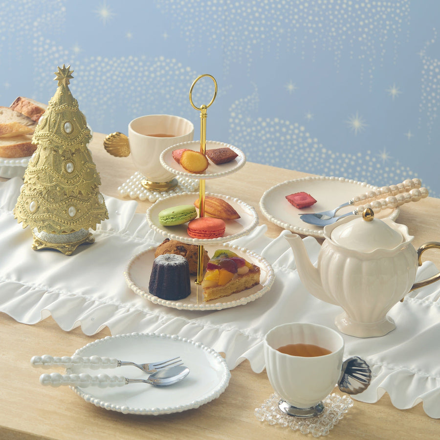 パール プレート S ベージュ