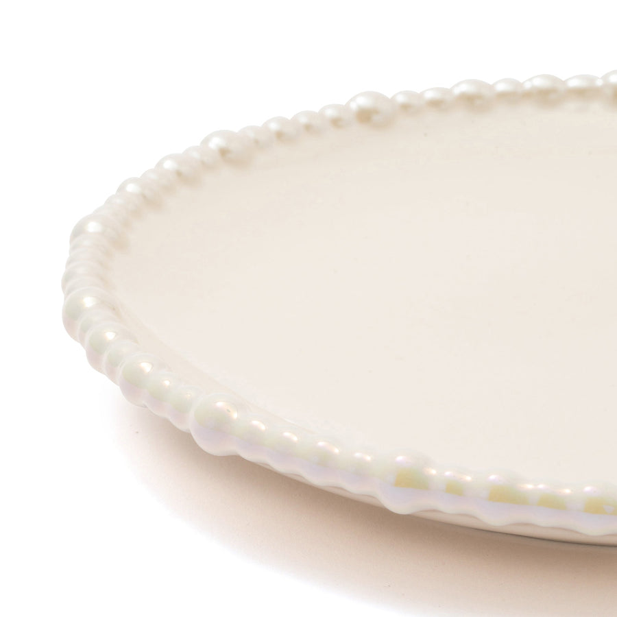 パール プレート S ベージュ