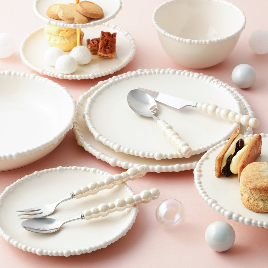 パール プレート L ベージュ