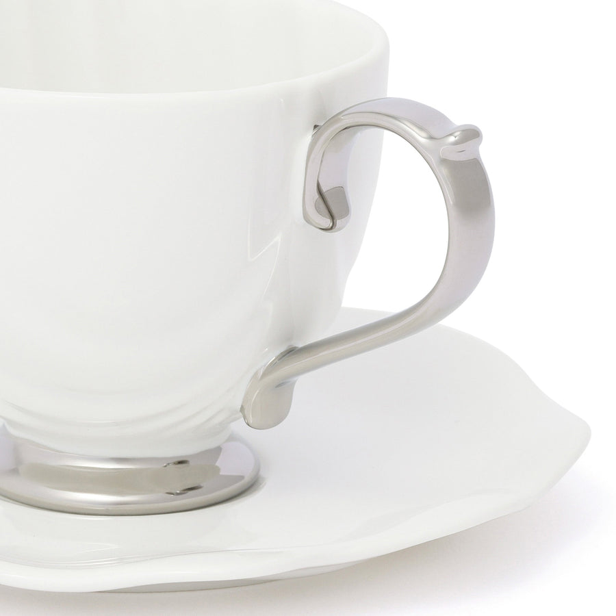 シェル カップ&ソーサー ホワイト