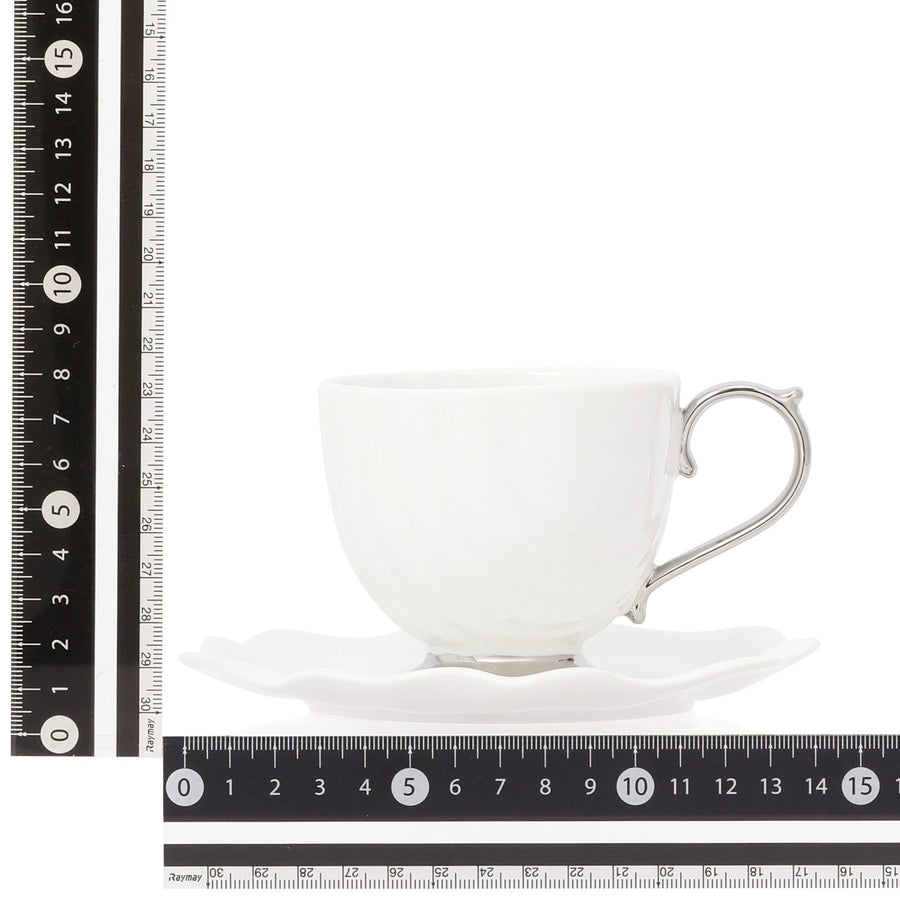 シェル カップ&ソーサー ホワイト