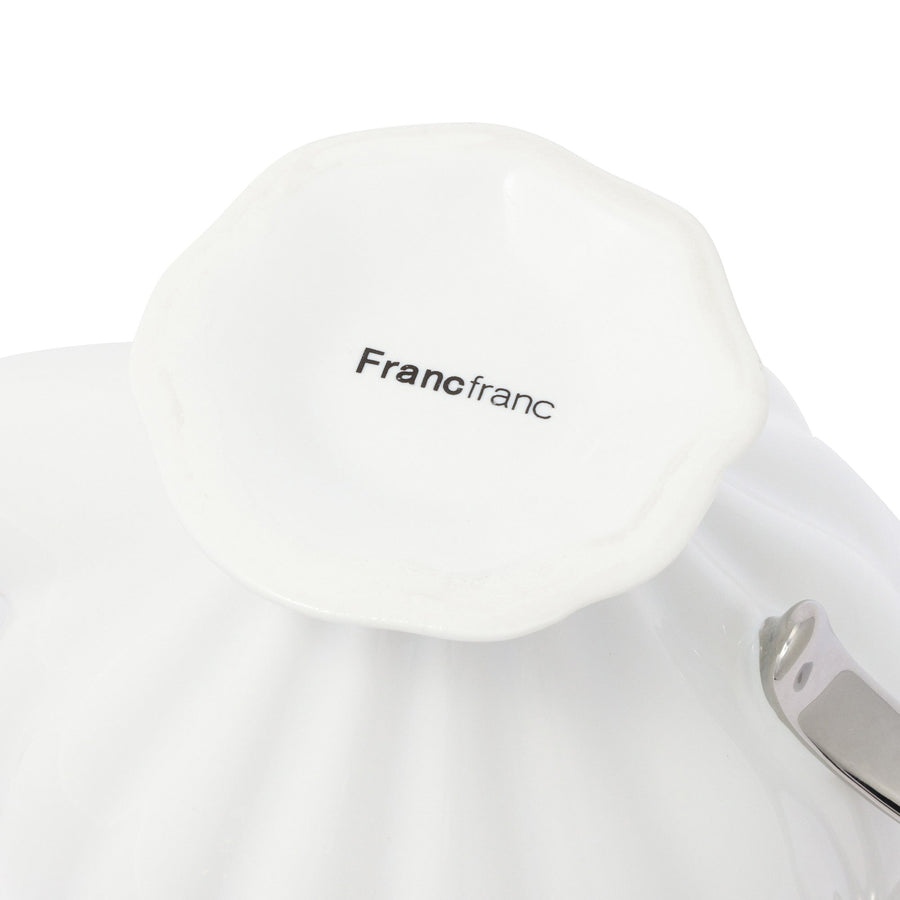 シェル ティーポット ホワイト