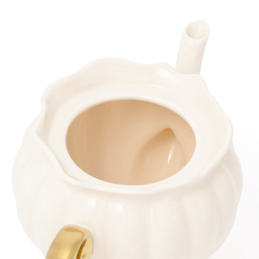 シェル ティーポット ベージュ