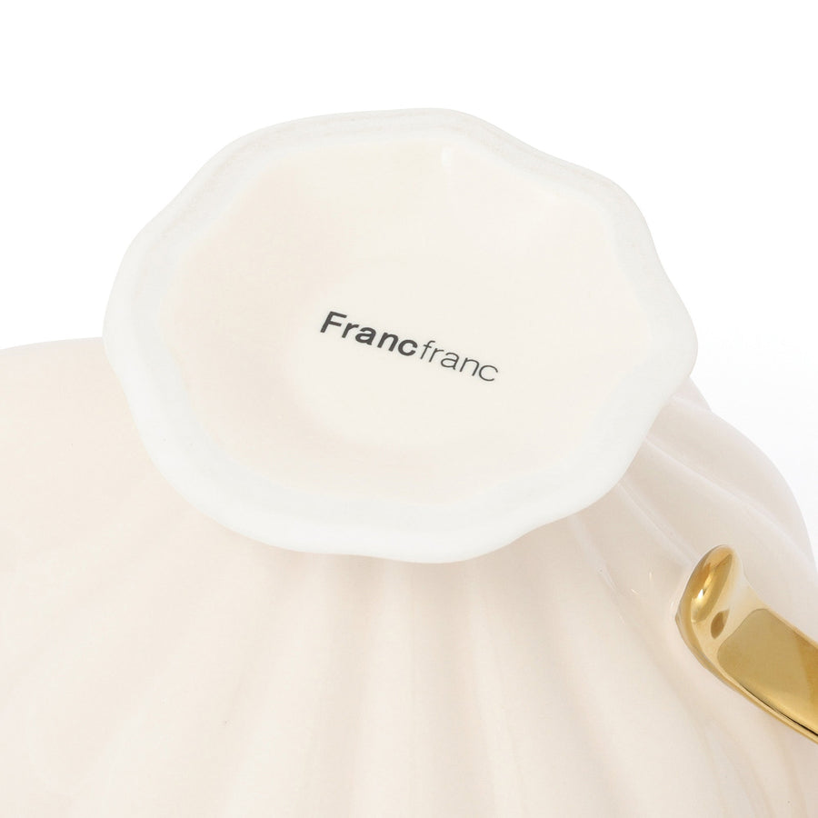 シェル ティーポット ベージュ