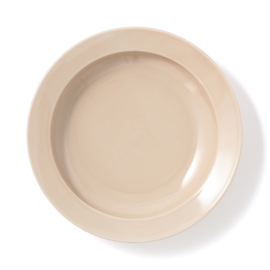 Mino ware, easy-to-scoop deep plate, pink