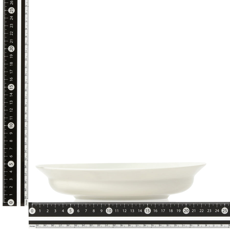 Minoyaki Easy-to-scoop Oval Plate, Ivory