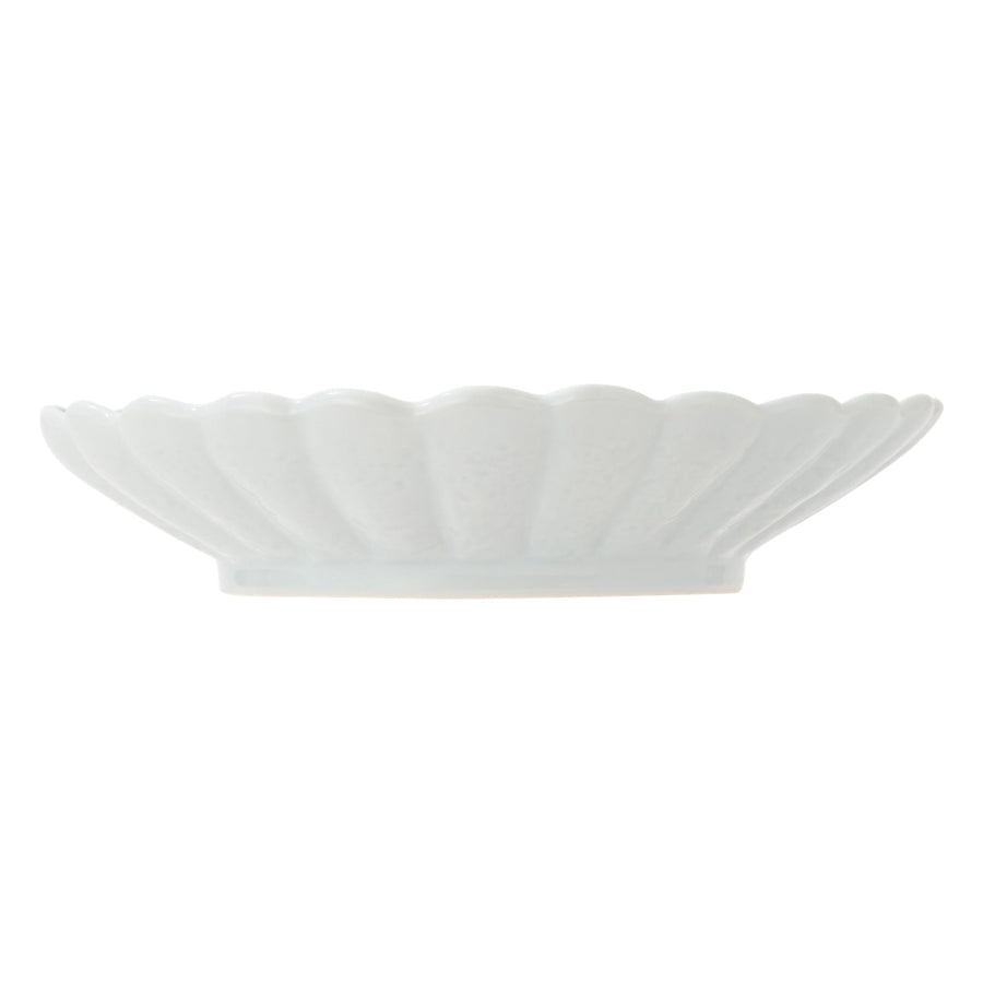 Mino Ware Flower Plate, Celadon, Large