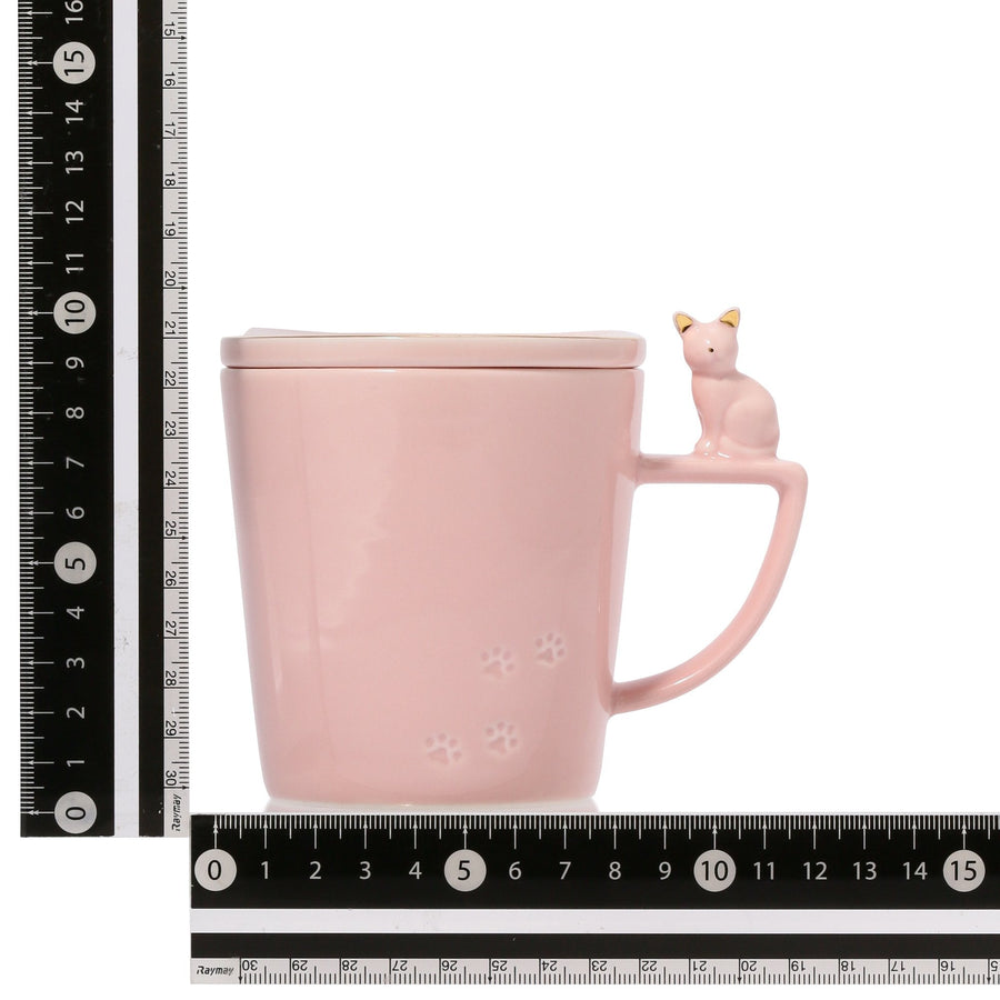 Cat Figure Mug White