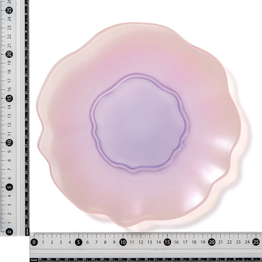 Gradation Opal Glass Plate M Pink x Purple