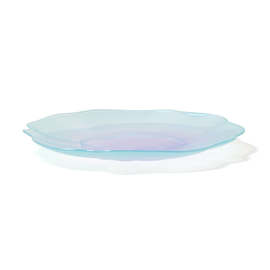 Gradation Opal Glass Plate M Mint x Purple