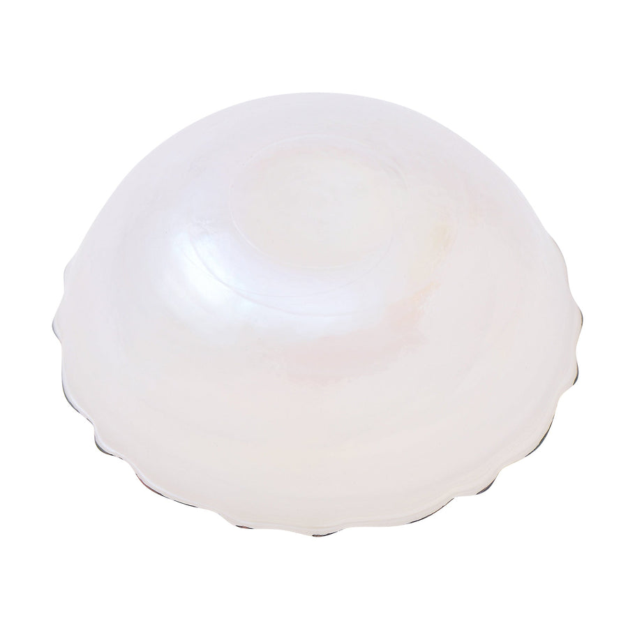 Marble Glass Bowl, White