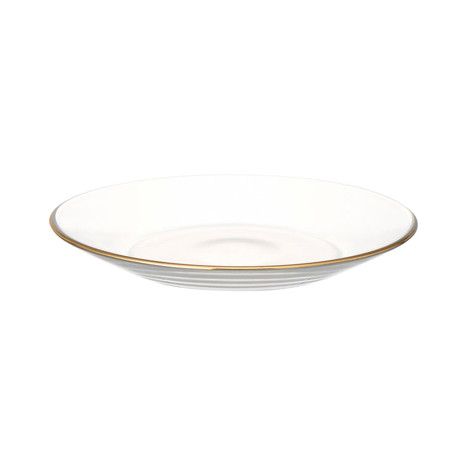 Clear Glass Plate Gold