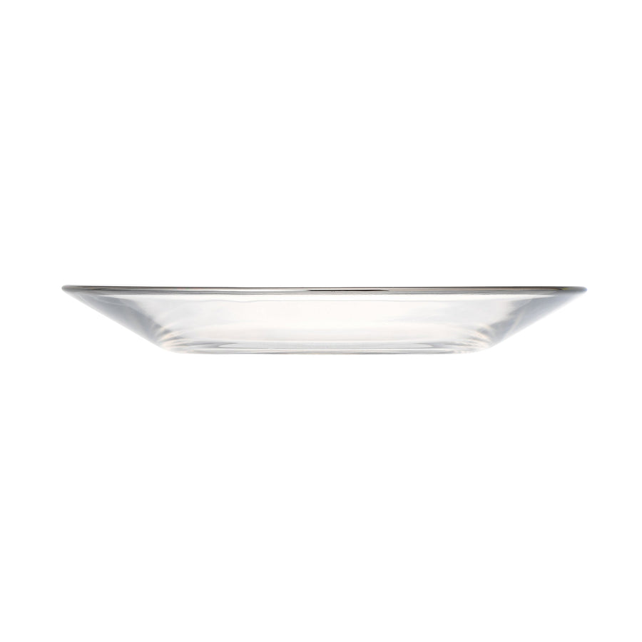 Clear Glass Plate Silver