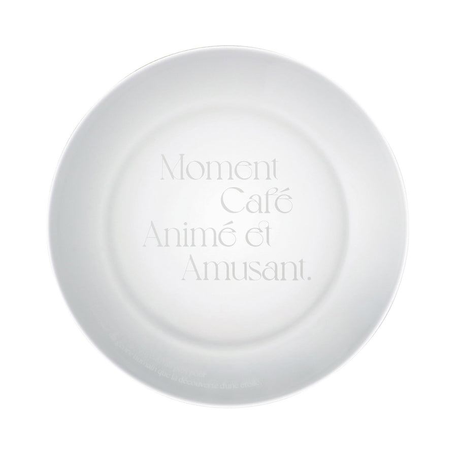 タイポ ガラスプレート ホワイト