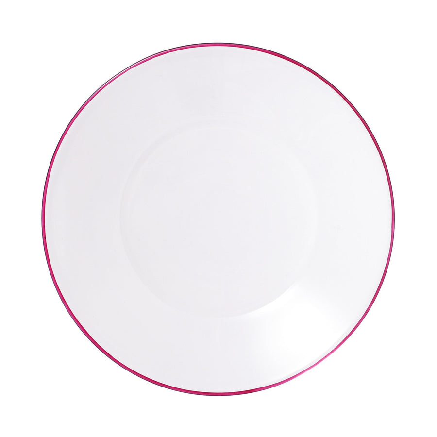 カラーリム ガラスプレート ピンク