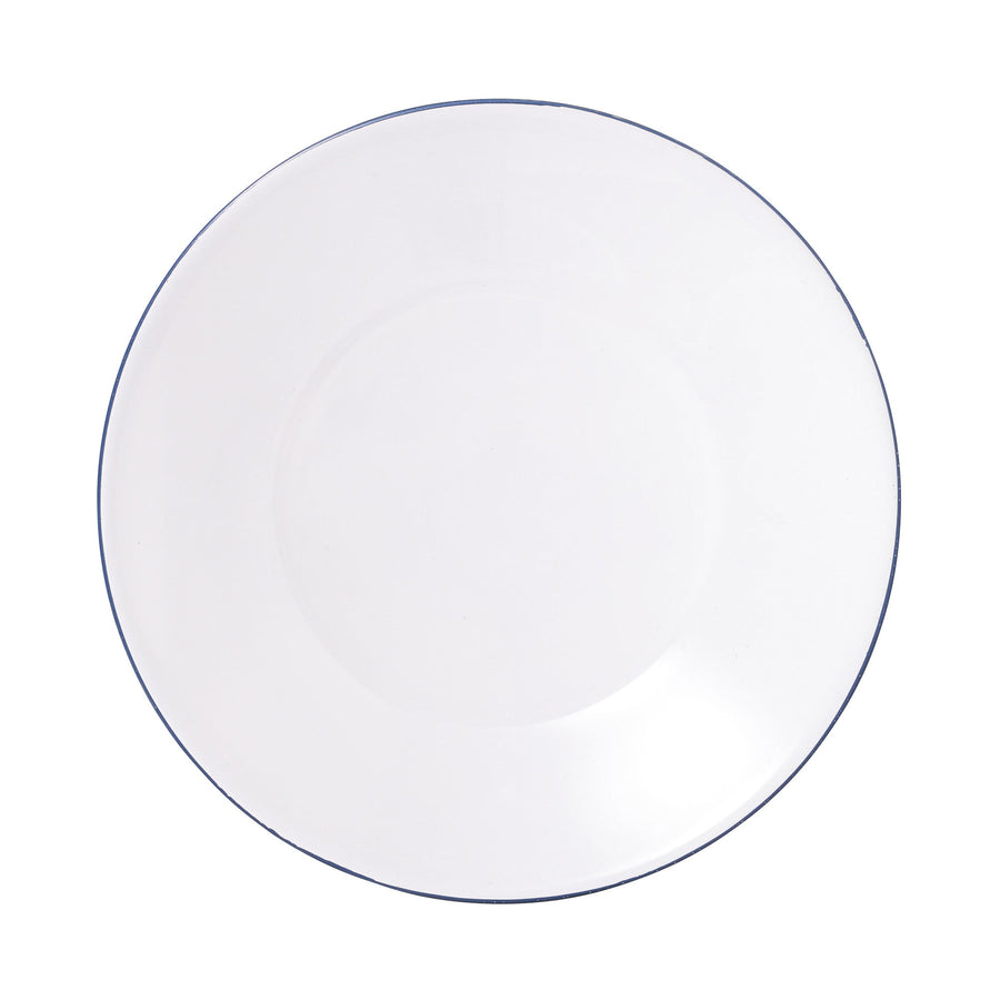 カラーリム ガラスプレート ブルー