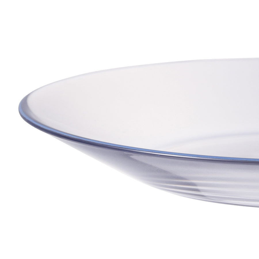 カラーリム ガラスプレート ブルー